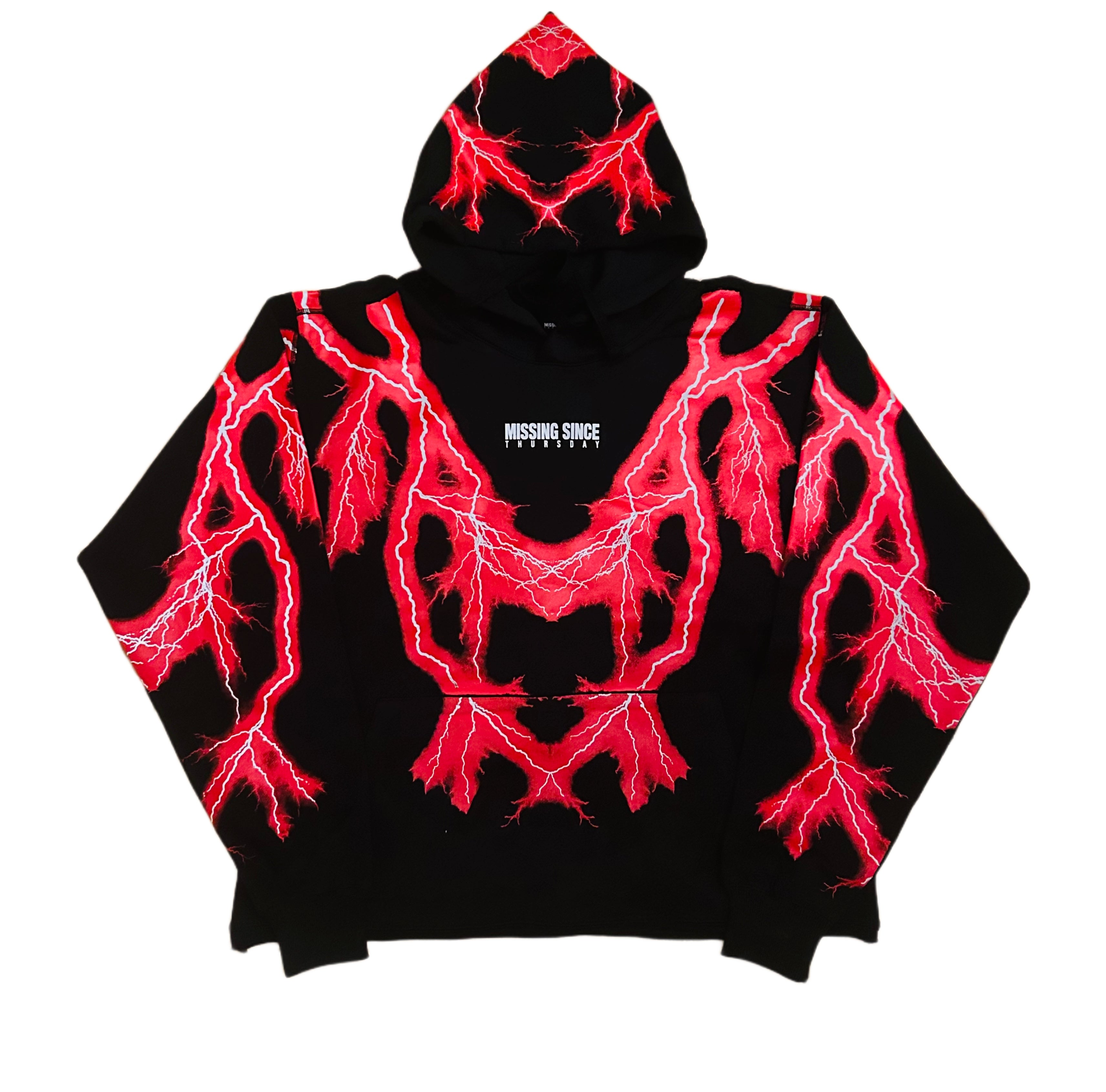 RED THUNDER HOODIE (AVALIBLE 4/26 3PM EST) – Missing Since Thursday