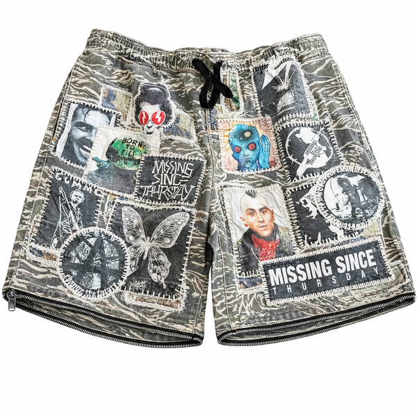 新品未使用　indepict US MILITARY TENT PATCHWORK SHORTS TIGER CAMO PATCHWORK SHORTS – Missing Since Thursday